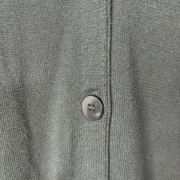 Bob Mackie Wearable Art Cardigan Large Knit Embroidered Pockets - Picture 5 of 10